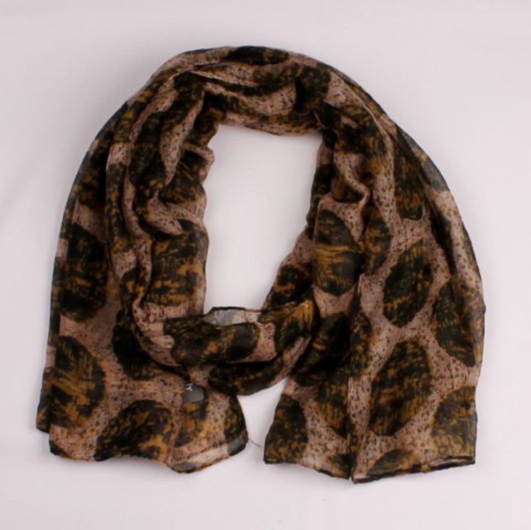 Printed  scarf green Style:SC/4461/GRN image 0
